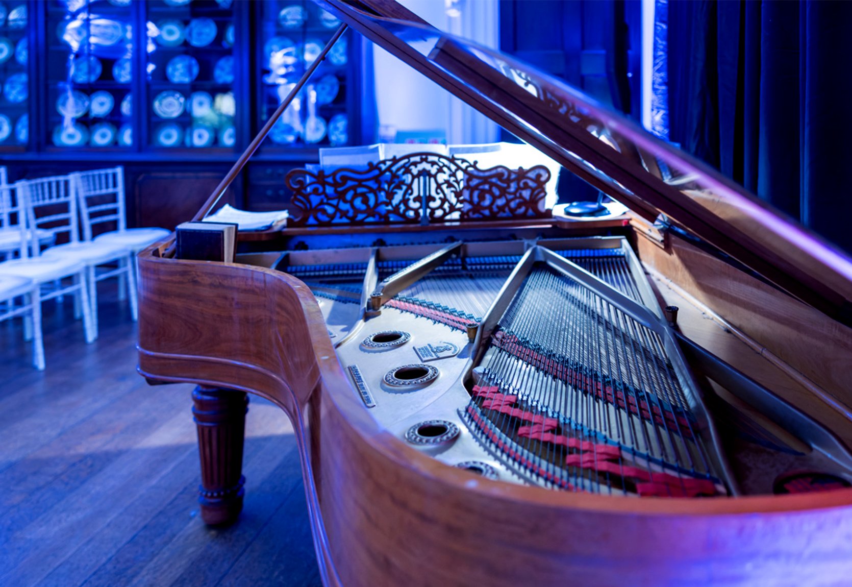 Live musical recitals performed in a country house setting in Oxfordshire