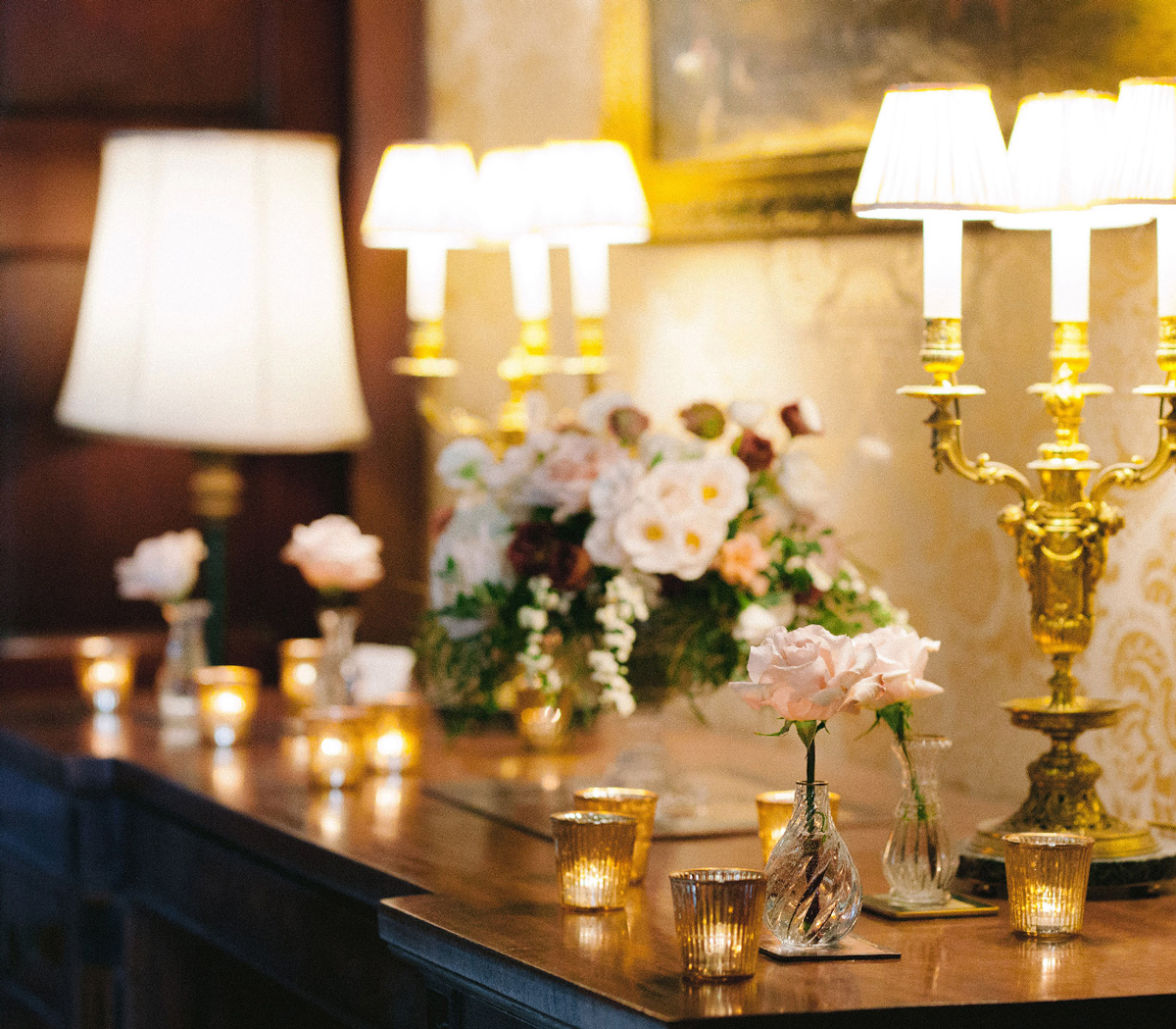 Table decor at Kirtlington Park
